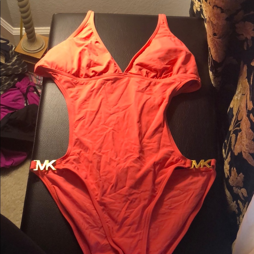 Michael Kors orange one piece